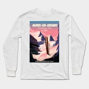 AURIS-EN-OISANS french ski poster Long Sleeve T-Shirt